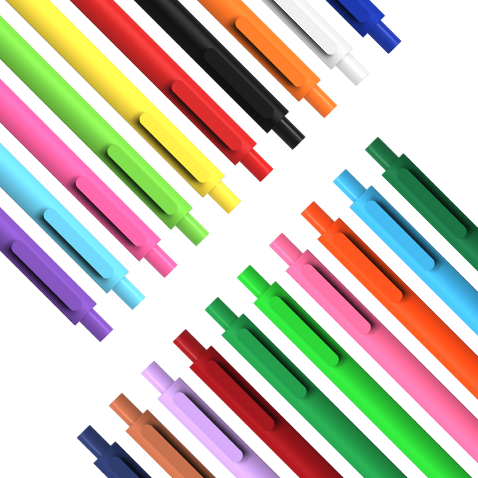 Набір гелевих ручок Xiaomi KACO PURE Gel pens 20 кольорів крупним планом