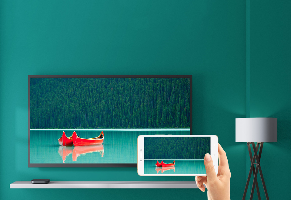 TV-Приставка Xiaomi Mi Box S International Edition ретрансляция на смартфон
