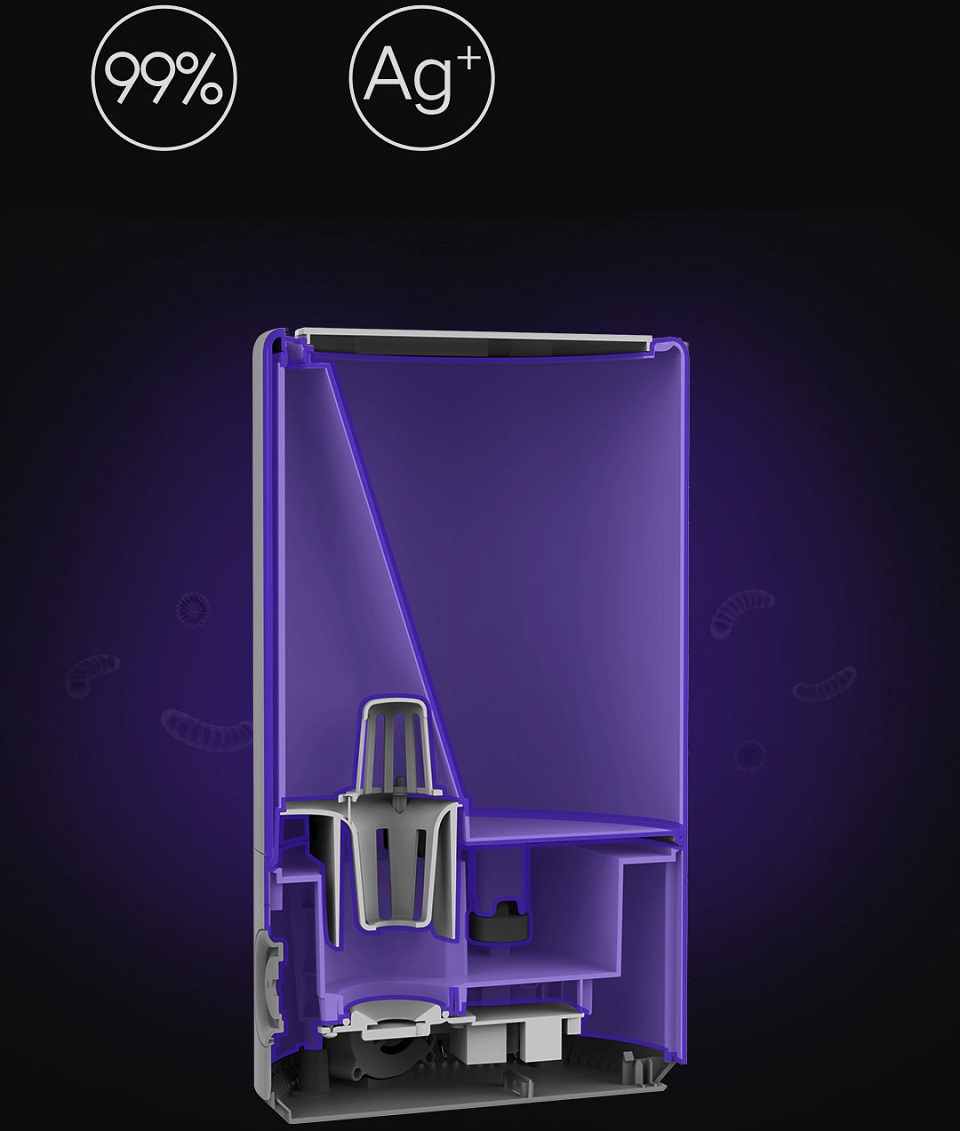 Зволожувач повітря Xiaomi Mi Home (Mijia) Humidifier White (MJJSQ02LX) видалення бактерій