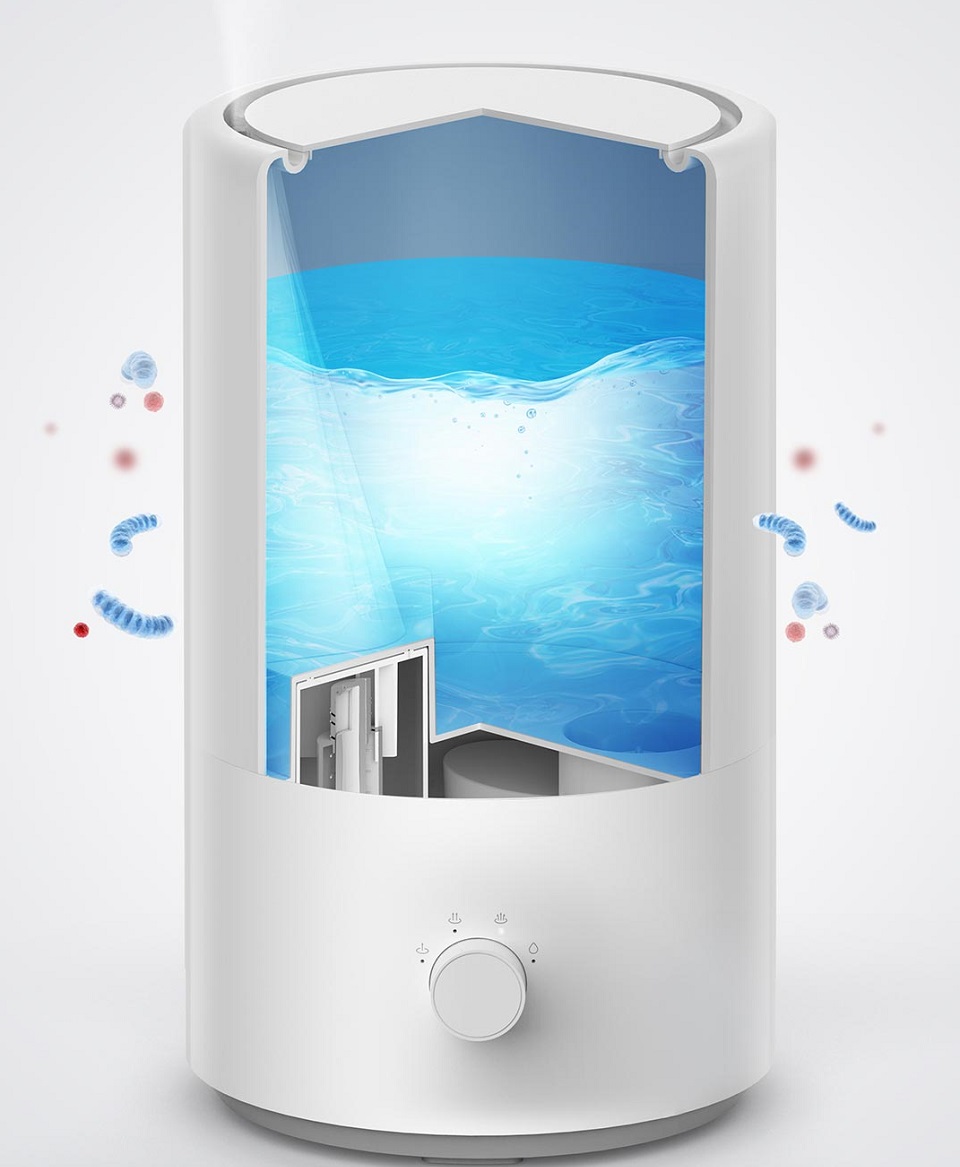 Розумний зволожувач повітря Xiaomi Mi Home (MiJia) Smart Humidifier White (MJJSQ04DY) захист від бактерій