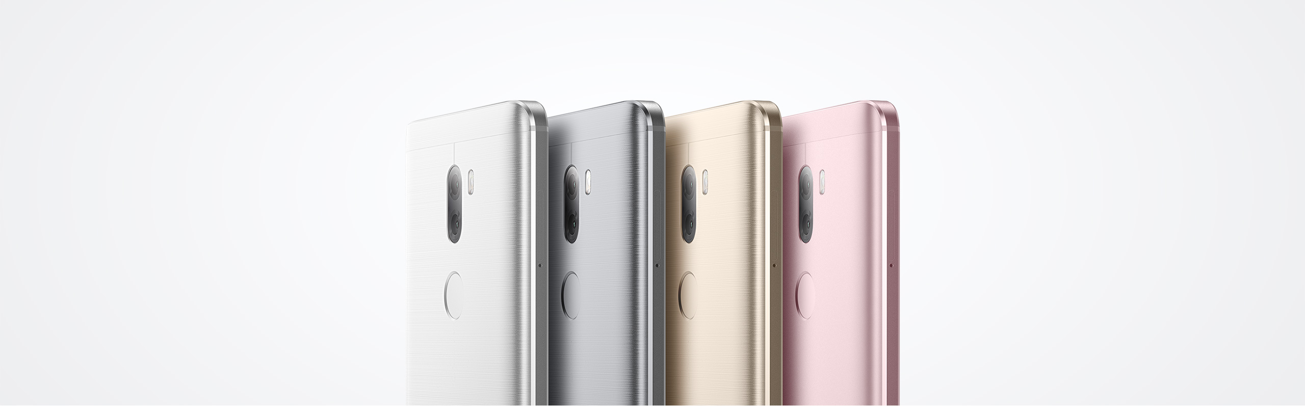 Xiaomi Mi5S Plus цветовые решения: белый, серый, розовый и золотой