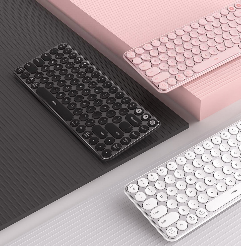 Клавіатура бездротова Xiaomi MiiiW AIR85 Bluetooth Dual Mode (MWXKT01) MAC / iPad / PC (RU) в 3 колірних рішеннях