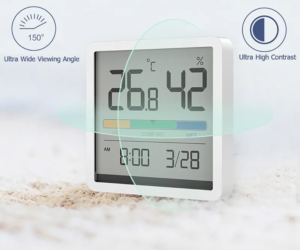 Xiaomi Miiiw Temperature Humidity Clock White S210 фото 3