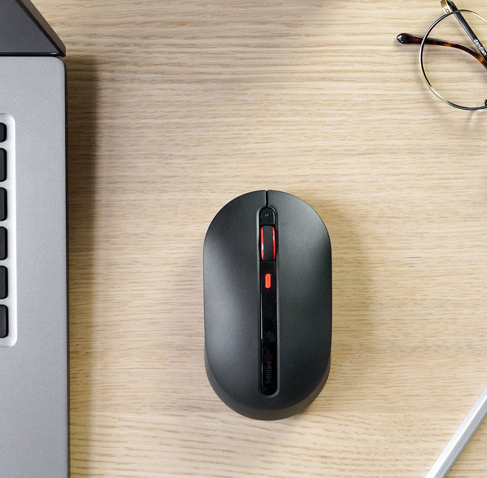 Мышка Xiaomi MiiiW Wireless Office Mouse черного цвета