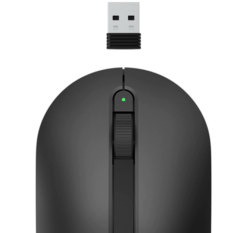 Мышка Xiaomi MiiiW Wireless Office Mouse MWWM01 приемник сигнала