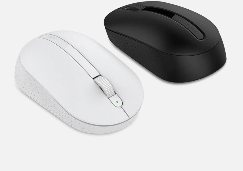 Мышка Xiaomi MiiiW Wireless Office Mouse MWWM01 белого и черного цветов