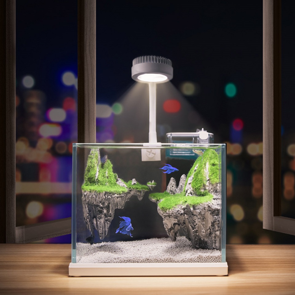 Акваріум Xiaomi Nepall Desktop Landscape Fish Tank Set Series Dry Landscape 220*170*160mm підсвічування
