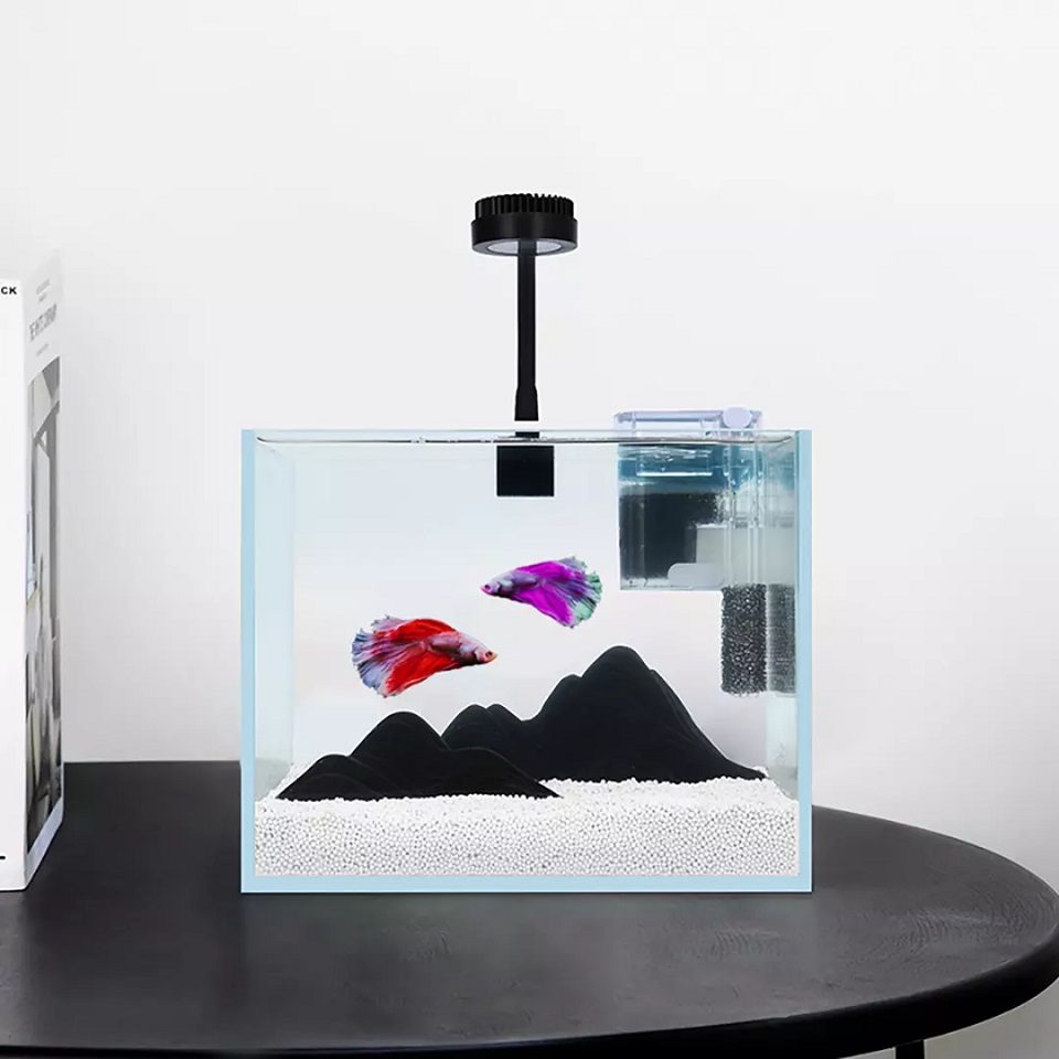 Акваріум Xiaomi Nepall Desktop Landscape Fish Tank Set Series Dry Landscape 220*170*160mm з чорною лампою