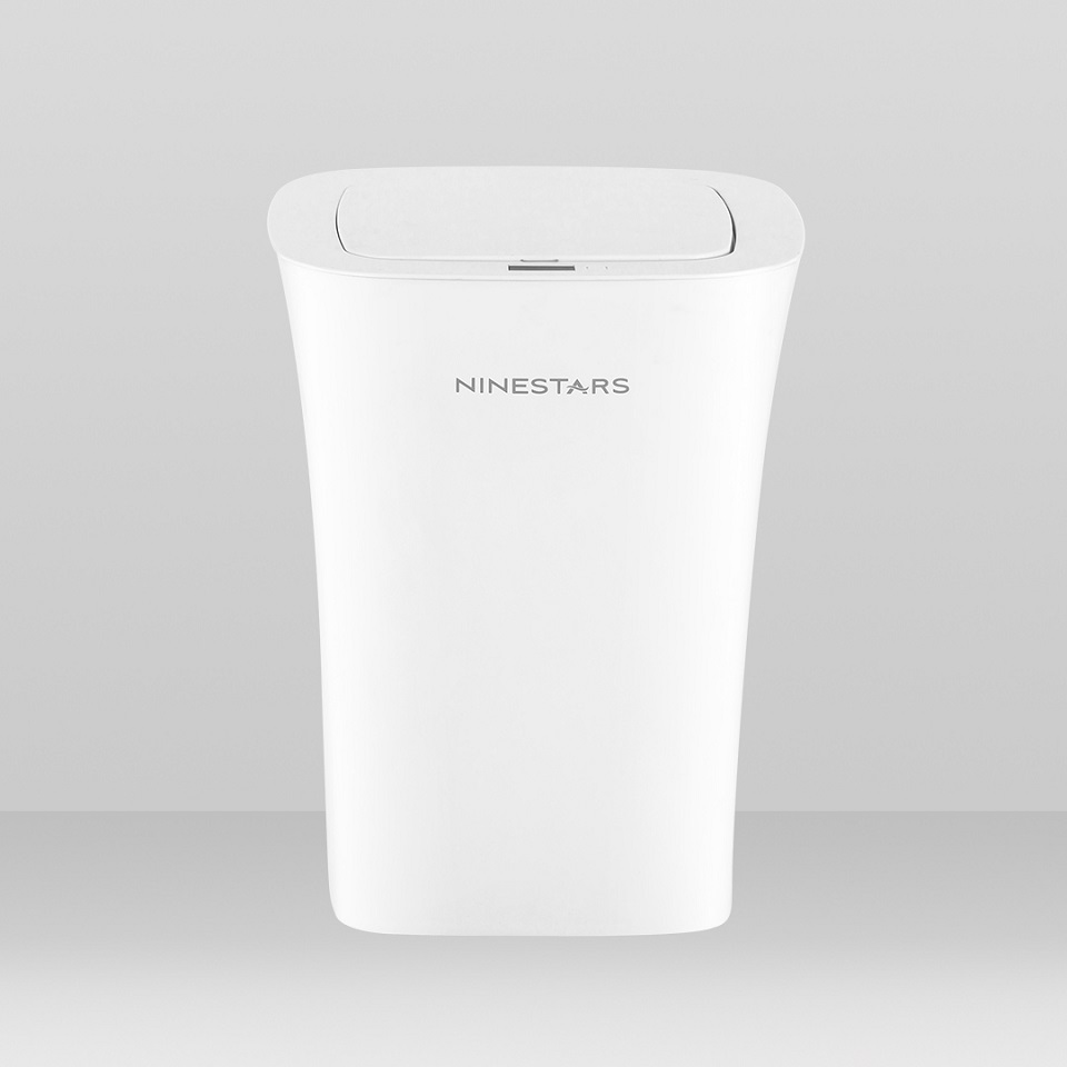 Розумний кошик для сміття Xiaomi Ninestars Waterproof Induction Trash White (DZT-10-11S) крупним планом