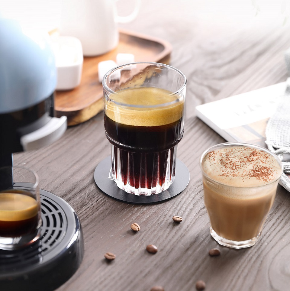 Кавоварка Xiaomi SCISHARE Espresso coffee machine Blue S1801 склянки з кавою
