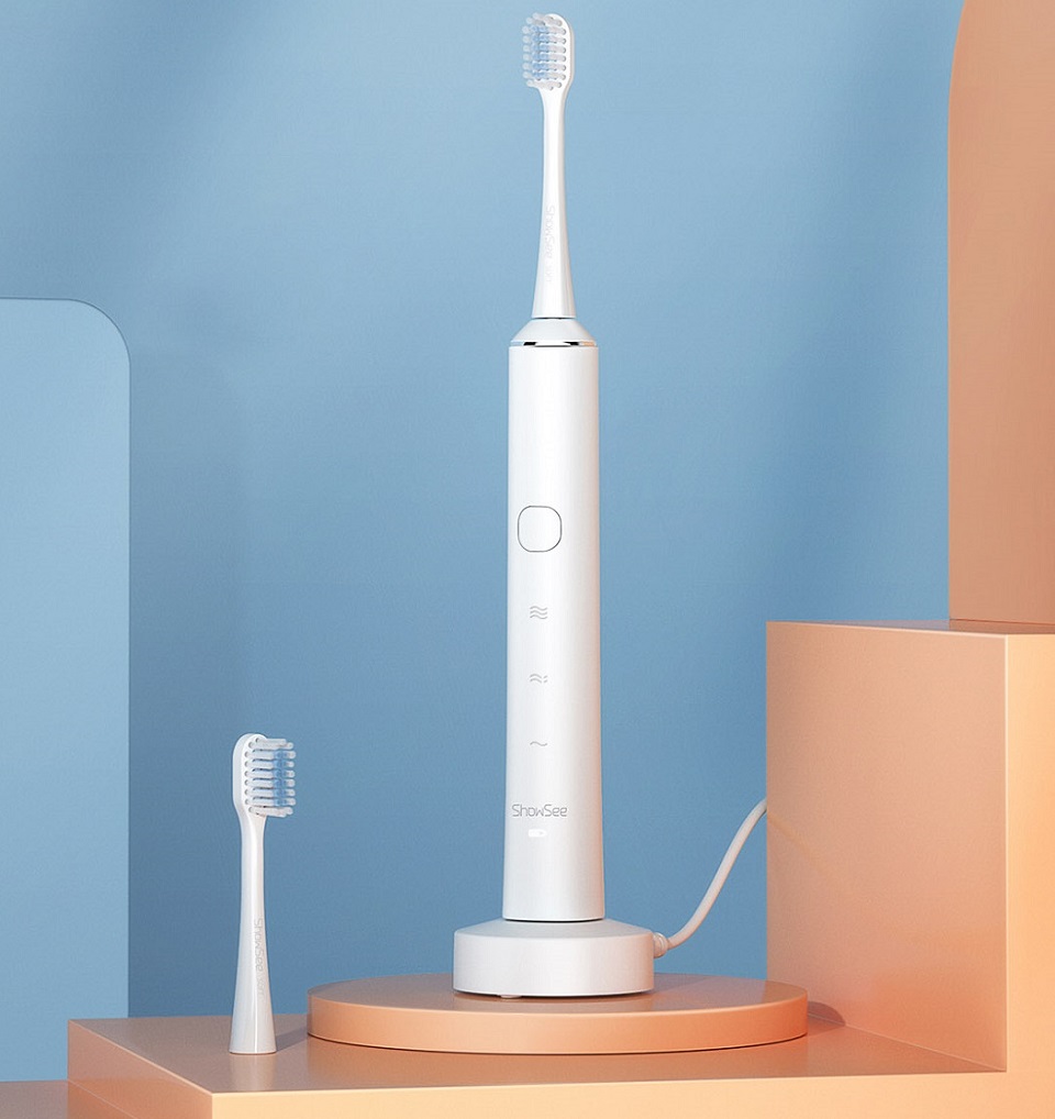 Электрическая зубная щетка Xiaomi ShowSee Sonic Toothbrush процесс зарядки
