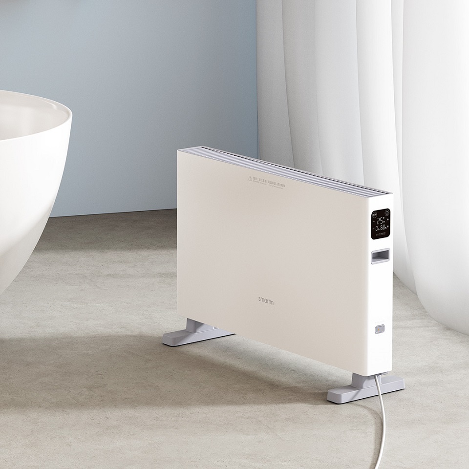 Обігрівач Xiaomi SmartMi Electric Heater Smart Edition White (DNQZNB05ZM) у ванній кімнаті