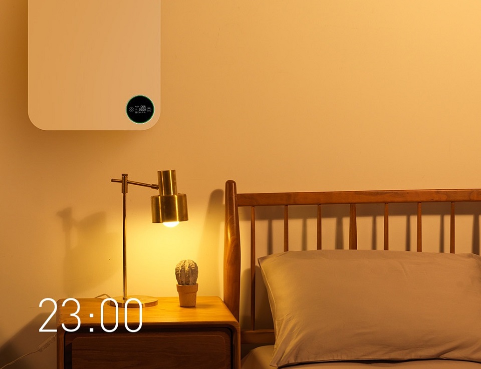 Припливно-вентиляційне встановлення Xiaomi SmartMi Fresh Air System Wall Mounted (XFXT01ZM) в кімнаті