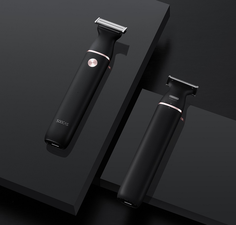 Электробритва Xiaomi Soocas ET2 Electric Shaver Razor Black крупным планом