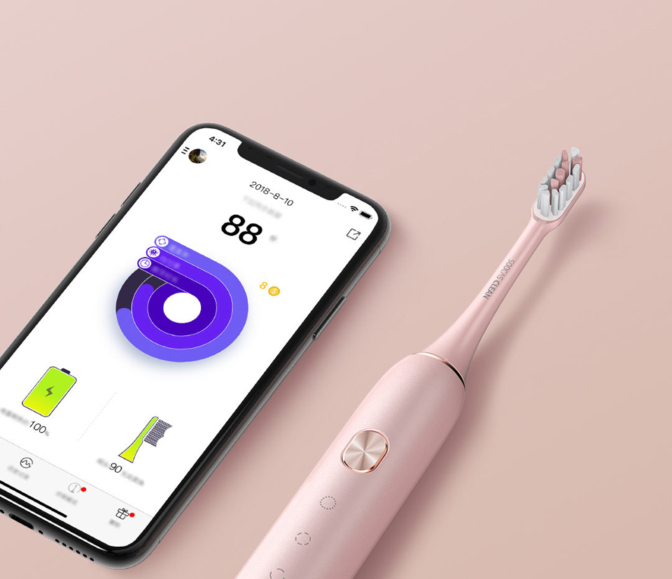 Розумна зубна електрощітки Xiaomi Soocare X3 зі смартфоном