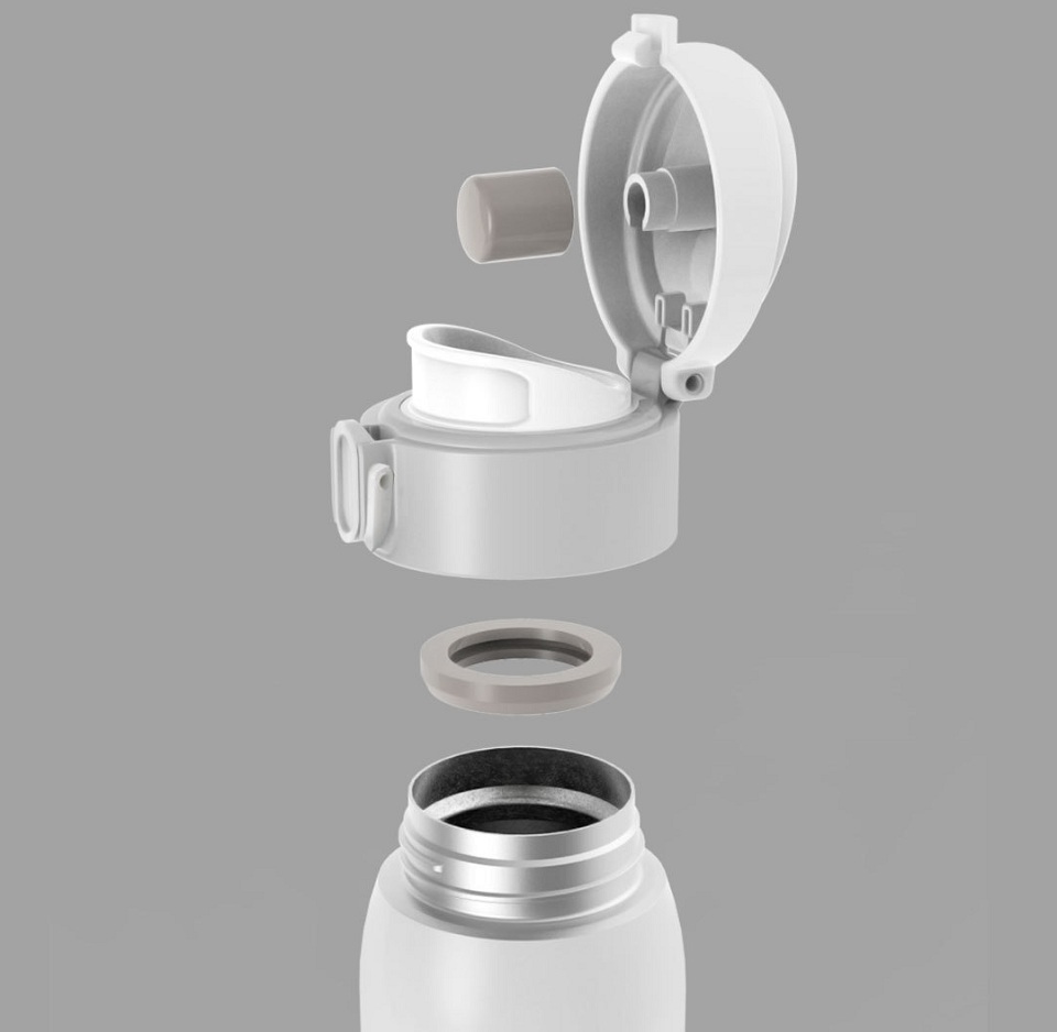 Термос Xiaomi Viomi stainless vacuum cup White 460 мл конструкция