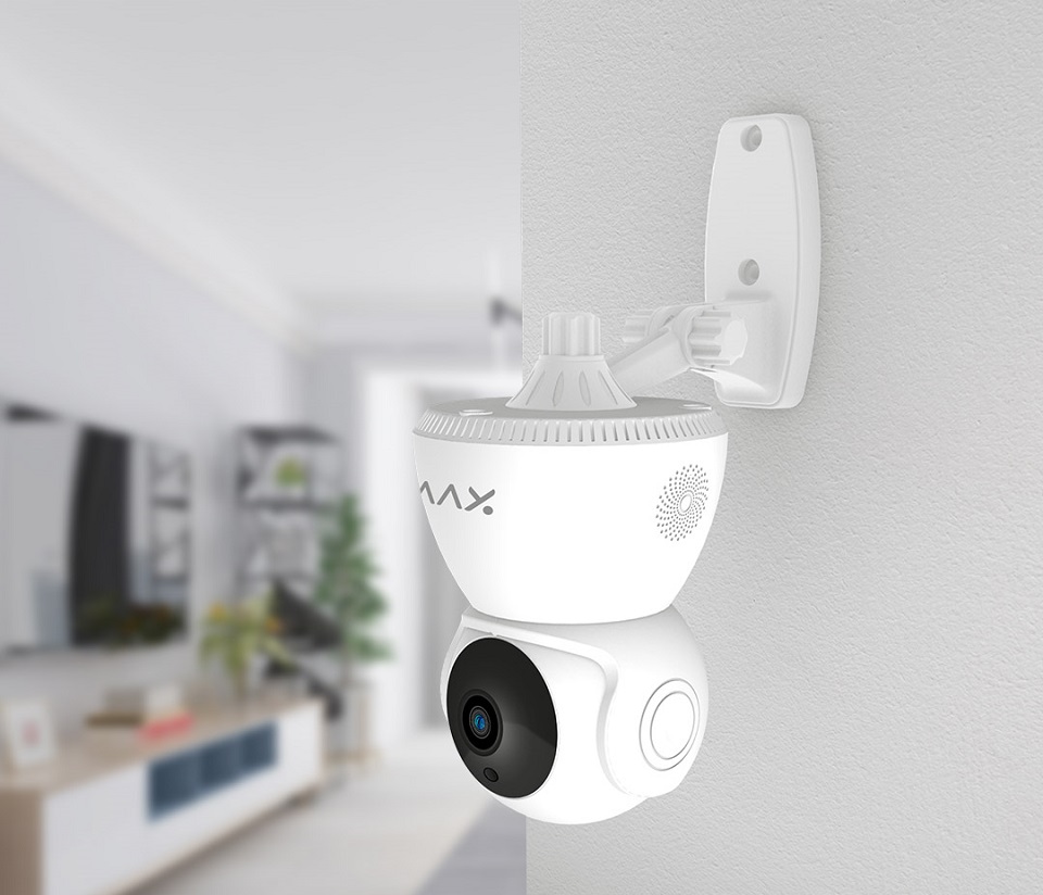 IP-камера видеонаблюдения Xiaomi Xiaovv 2K FHD Home Smart Camera White (XVV-3630S-Q8) на стіні