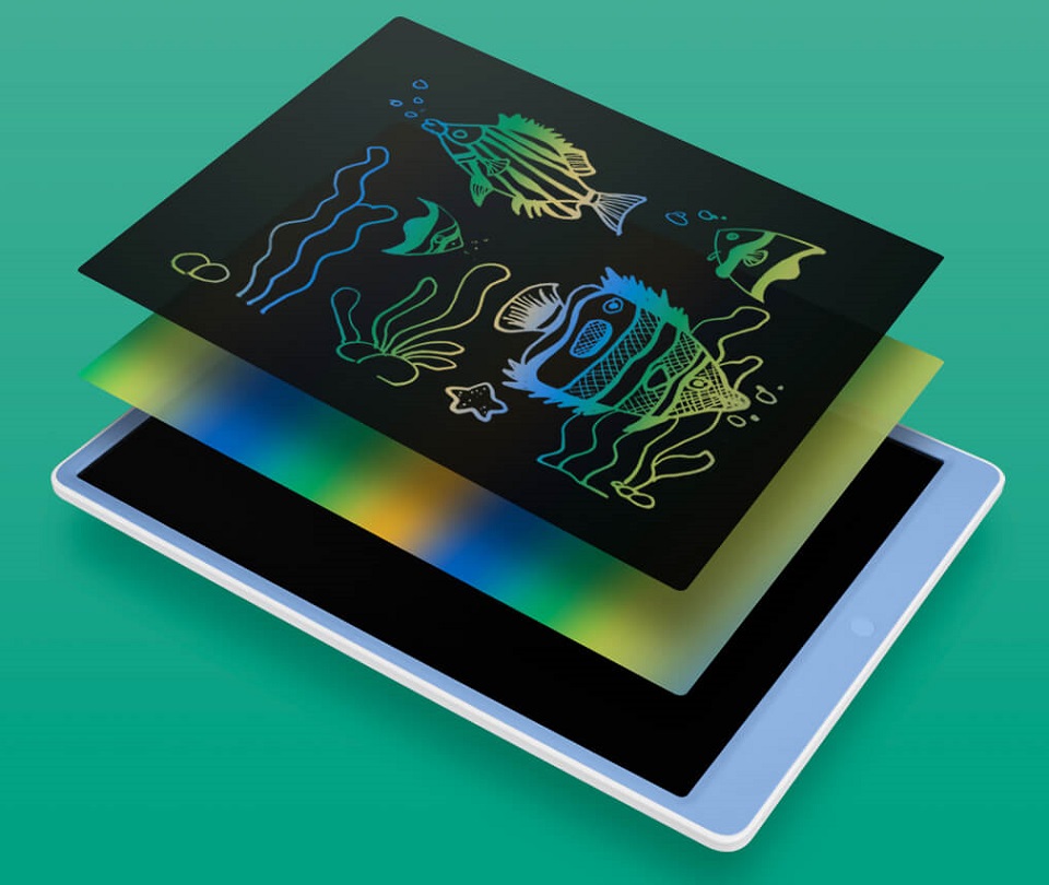 Цветной Графический планшет Xiaomi Xiaoxun 16-inch color LCD tablet XPHB003 структура экрана