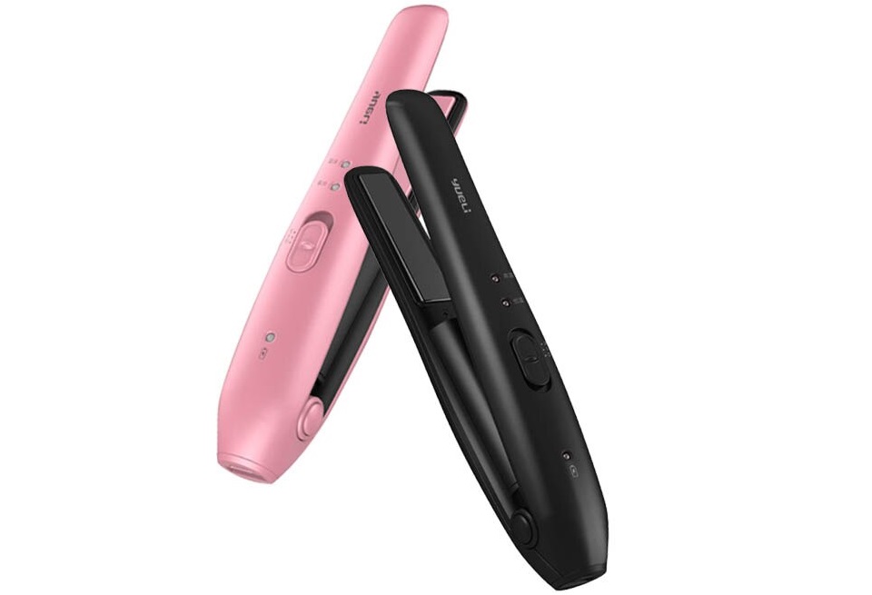 Выпрямитель для волос Xiaomi Yueli Hair Straightener розового и черного цвета
