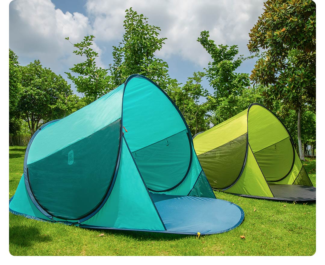 Пляжная палатка Xiaomi ZaoFeng голубая и зеленая