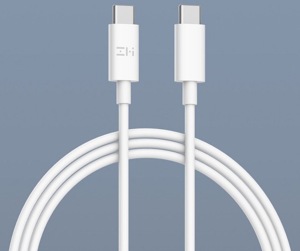 Кабель Xiaomi ZMi USB-C to USB-C Cable 5A крупным планом