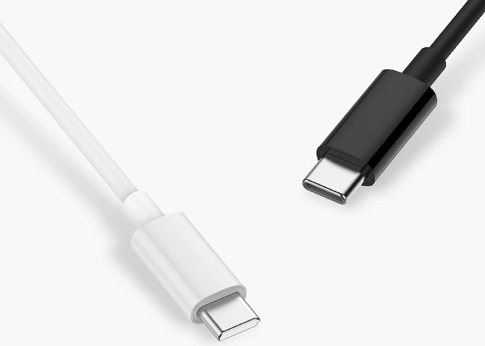 Кабель Xiaomi ZMi USB-C to USB-C Cable 3A белого и черного цвета