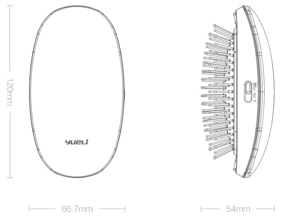 Вібророзчіска з іонізацією Yueli Comb зменшена ламкість
