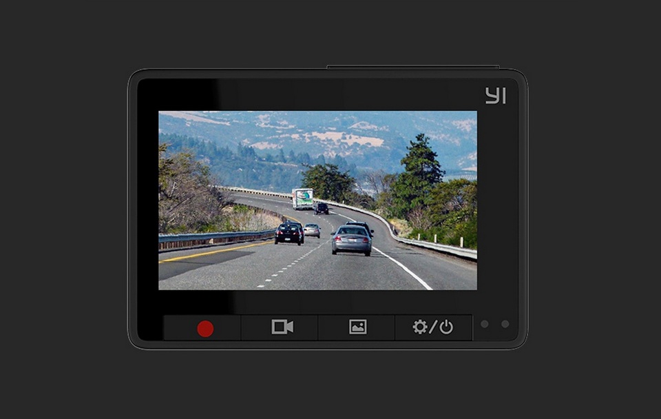 Видеорегистратор YI Compact Dash Camera Black YCS1.A17 съемка дороги