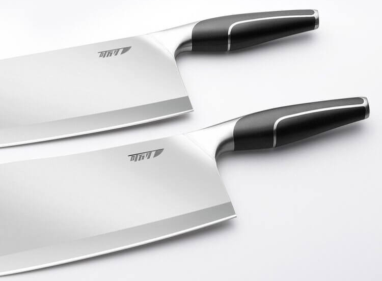 Набор кованных ножей Yi Wu Yi Shi Liren forged slicing and cutting knife 2 pcs LR-159 с фирменным лого