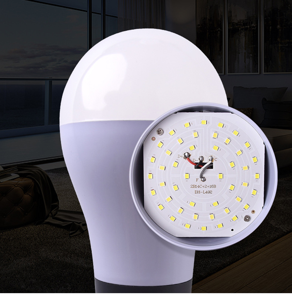 Yijia LED rechargeable E27 lightbulb світлодіоди
